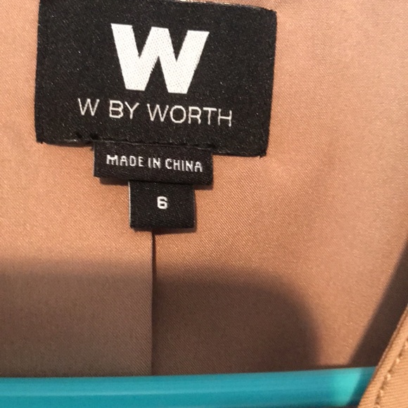 W by Worth 2 piece Camel Work Wear Pantsuit NWT - Picture 6 of 16